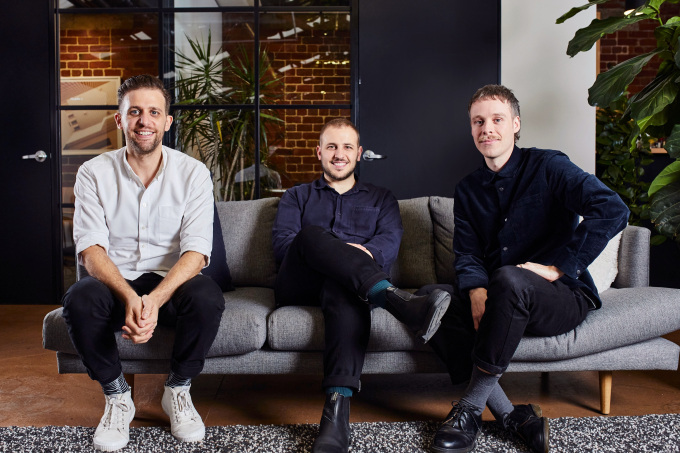 Los fundadores de Linktree Anthony Zaccaria, Alex Zaccaria y Nick Humphreys