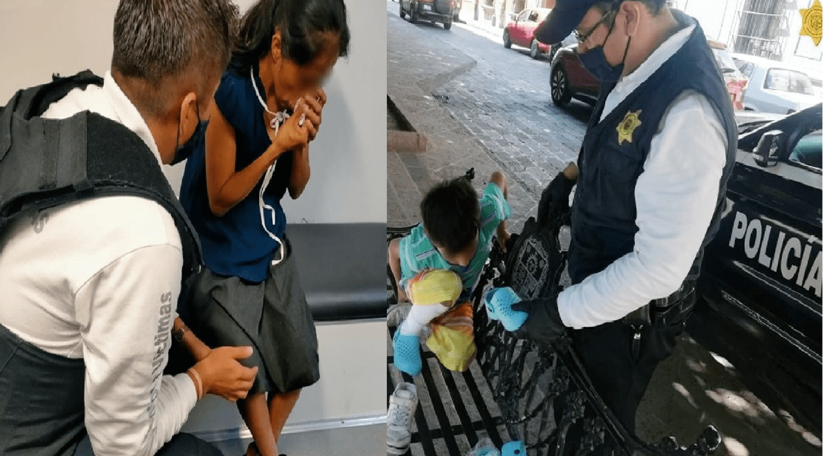 Mujer y sus 3 hijos deambulaba por calles de Querétaro, se apoyó para su trasladado a Veracruz, su lugar de origen