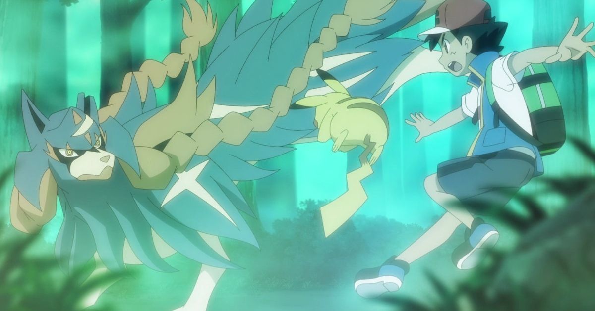 Pokemon Journeys Ash Zacian Galar Legendario Anime de batalla