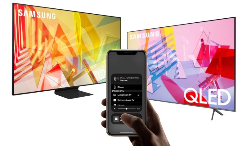 Smart TV Samsung compatibles con AirPlay 2 para transmitir desde iPhone