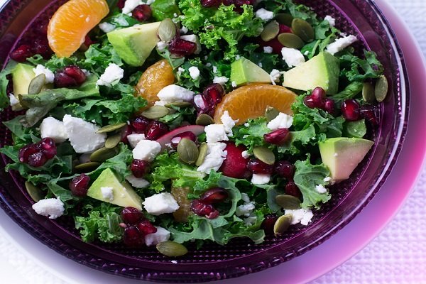 Ensalada de col rizada