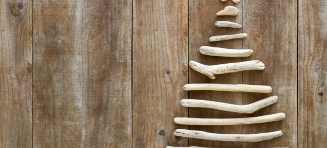 ¿Le falta espacio?  Pruebe un árbol de pared no tradicional