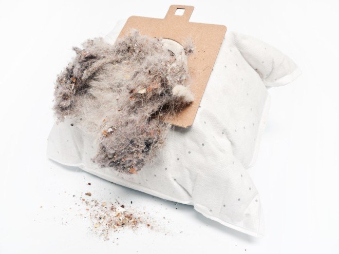 bolsa de vacío rebosante