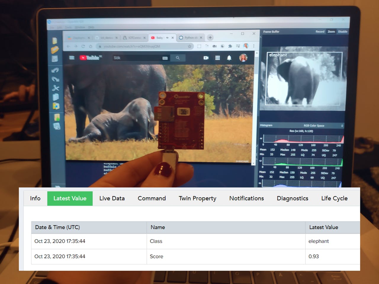 Panel de control de TinyML e IoT de Sara Olsson
