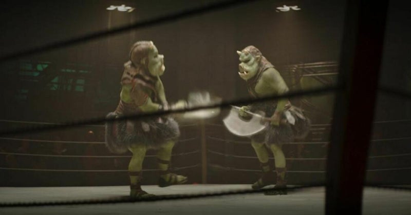 The Mandalorian Season 2 Premiere - Gamorreans Fight