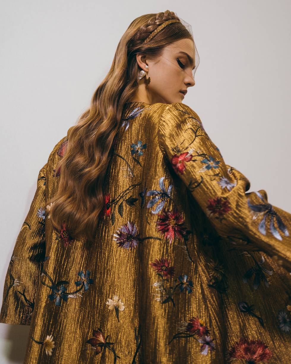 Modelo de Dior de la colección Alta Costura Primavera-Verano 2020.