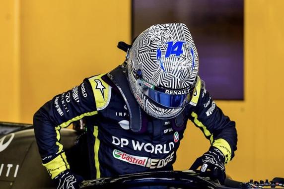 Fernando Alonso en el test de Bahrein