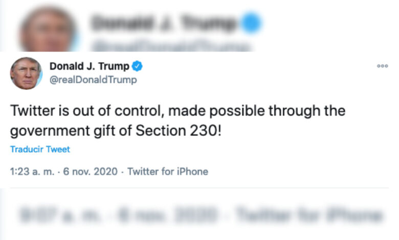 ‘Twitter está fuera de control’, asegura Trump y reitera supuesto robo de las elecciones
