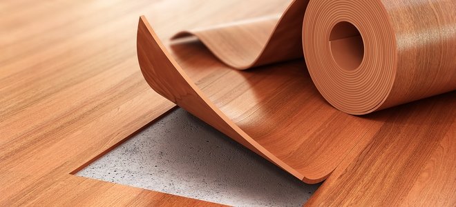 pisos de vinilo en rollo y en un piso