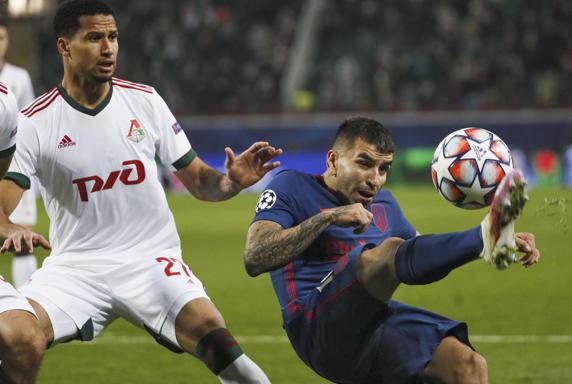 Correa en un partido de Champions.