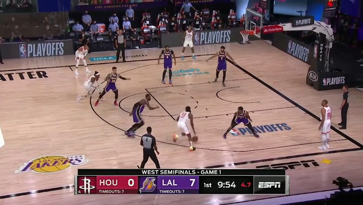 James Harden, jugador destacado de la jornada de la NBA (4/09/2020)