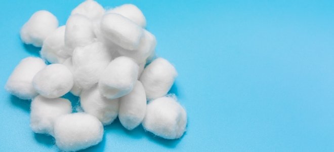 bolas de algodón