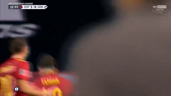 España-Alemania 2-0. Gol de Ferran Torres