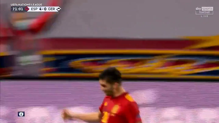 España-Alemania 5-0. Gol de Ferran Torres