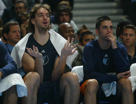 Pau Gasol y Juan Carlos Navarro coincidieron en los Memphis Grizzlies