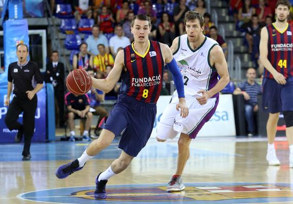 Mario Hezonja, durante su etapa en el FC Barcelona de basket
