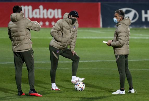 El entrenador del Atlético de Madrid, Diego Pablo Simeone