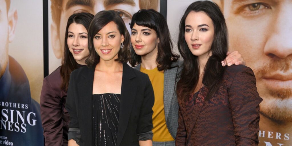 Aubrey Plaza dice que la foto viral de Jonas Brothers cambió de género como sus hermanas