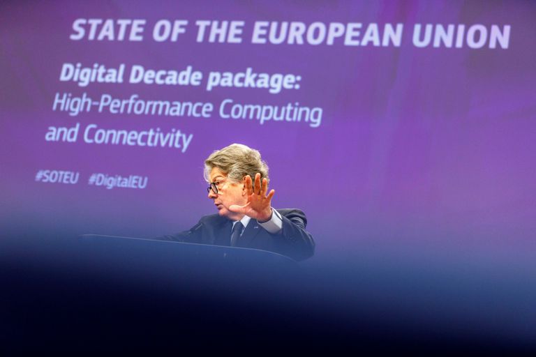 Thierry Breton, comisario europeo de Mercado Interior, en Bruselas el pasado septiembre.