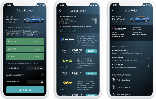 Caura, la aplicación para propietarios de automóviles del Reino Unido, comienza a ofrecer seguros