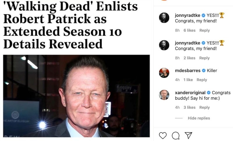 Robert Patrick Xander Berkeley The Walking Dead