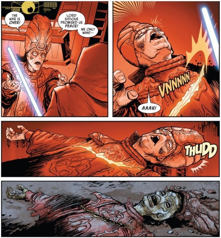 guerra de las galaxias darth vader cómic la venganza de los sith