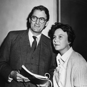El actor Gregory Peck y Harper Lee durante el rodaje de 'Matar a un ruiseñor'.