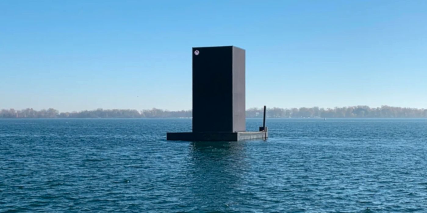 Enorme Xbox Series X aparece en el lago Ontario para regalar juegos gratis