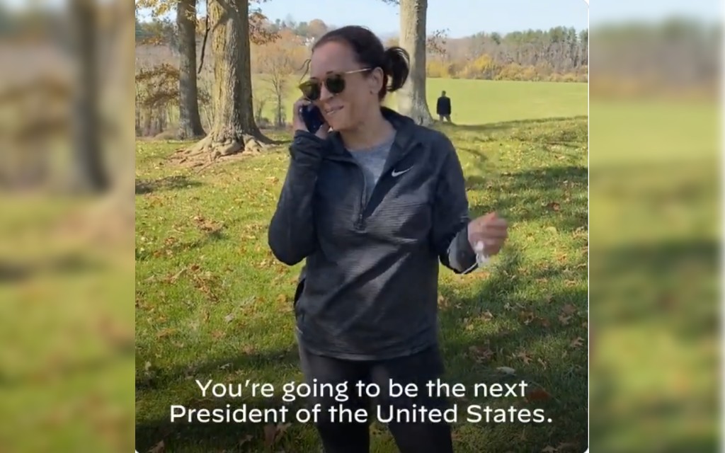 “Lo logramos, Joe”, celebra Kamala Harris en llamada con el presidente electo | Video