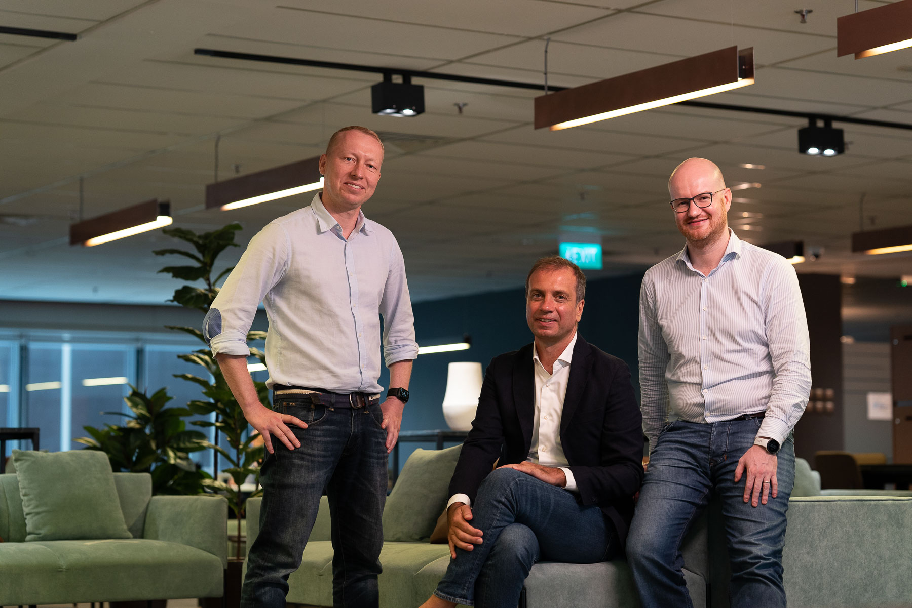 El equipo fundador de Osome, Anton Roslov, Victor Lysenko y Konstantin Lange