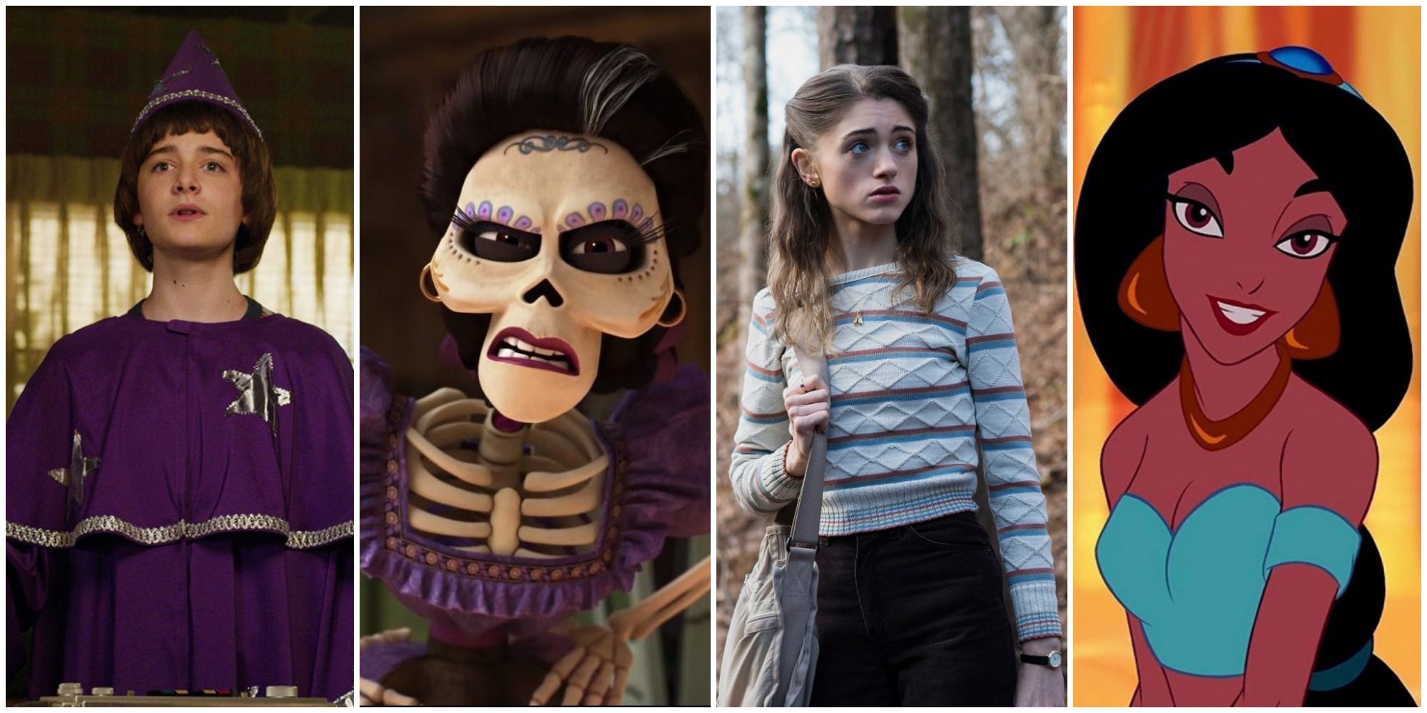 Personajes de Stranger Things y sus contrapartes de Disney