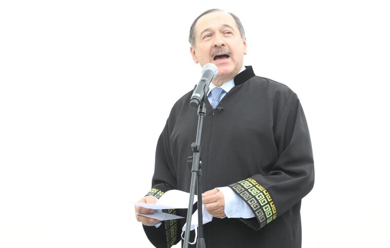 Eduardo Cifuentes, en su posesión como presidente de la Jurisdicción Especial para la Paz en Colombia.