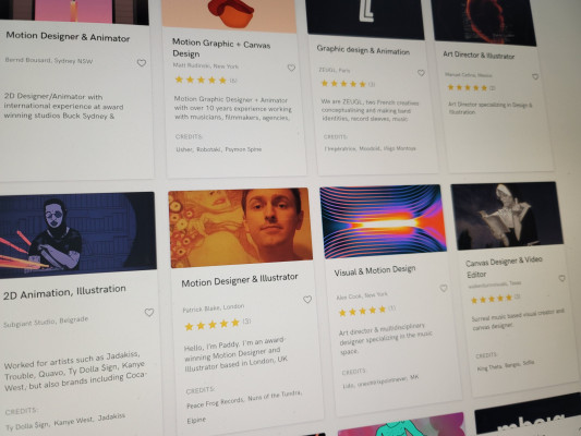 Spotify abre un mercado para diseñadores de obras de arte en bucle de lienzo