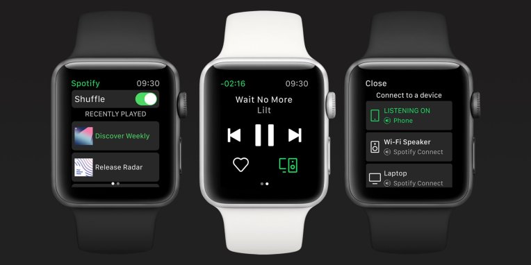 Spotify agrega soporte de transmisión independiente a su aplicación Apple Watch