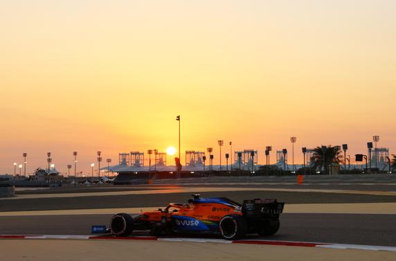 Carlos Sainz, en el GP de Sakhir de F1 2020
