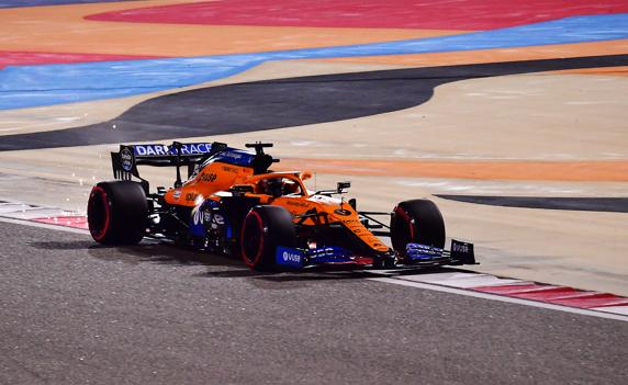 Carlos Sainz, en el GP de Sakhir de F1 2020