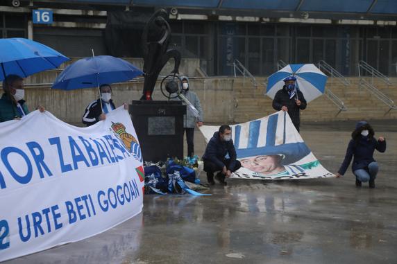 Aitor Zabaleta ha recibido un homenaje en Anoeta en el 22º aniversario de su muerte