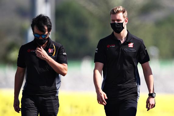 Mick Schumacher, el jueves, antes de su debut de este viernes