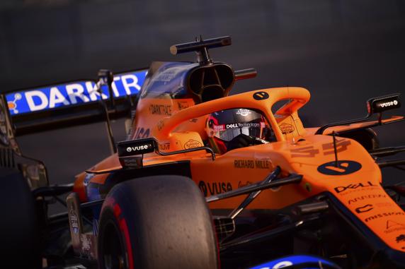 Carlos Sainz, en el GP de Abu Dhabi de F1 2020