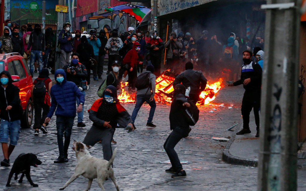 Al menos 18 detenidos durante una nueva jornada de protestas y disturbios en Chile