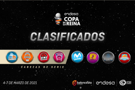 Equipos de la Liga Femenina Endesa clasificados para la Copa de la Reina