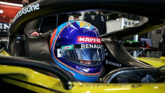 Fernando Alonso, en el RS20