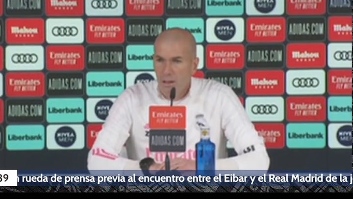 Rueda de prensa de Zidane previa al Eibar - Real Madrid Rueda de prensa de Zidane previa al Eibar - Real Madrid