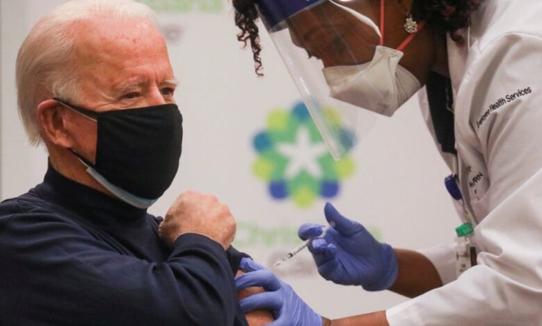 Biden recibe vacuna contra coronavirus