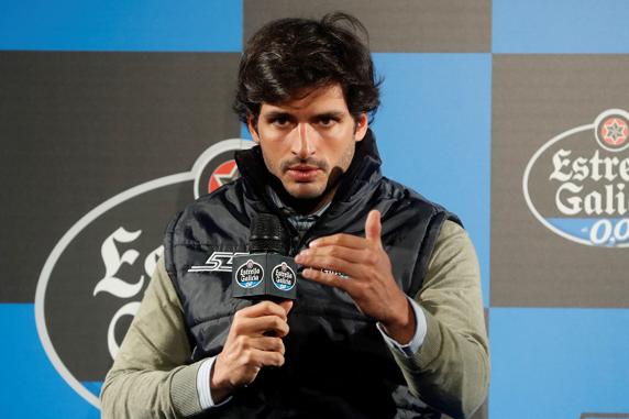 Sainz, en un evento de Estrella Galicia 0,0