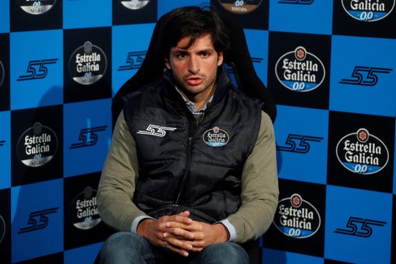Sainz, en un evento de Estrella Galicia 0,0