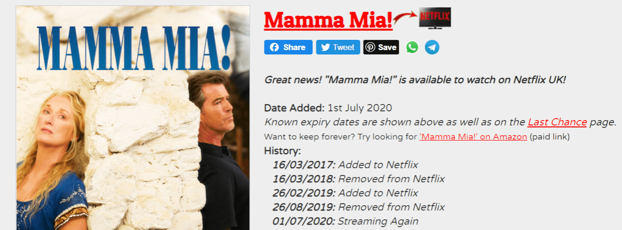 mamma mia aquí vamos otra vez dejando netflix reino unido en diciembre de 2020 nuevo en netflix