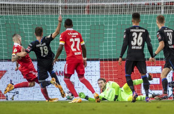 Karius, en su único partido con el Union Berlin