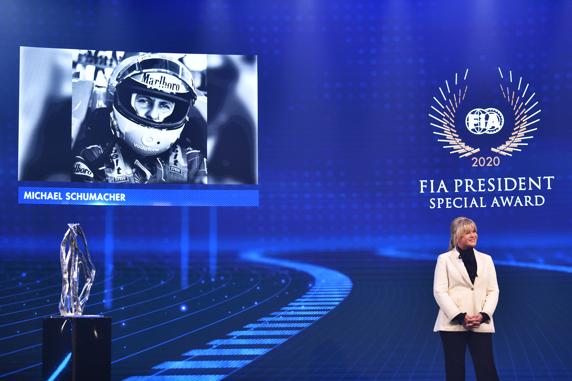 Corinna Schumacher en la reciente Gala FIA