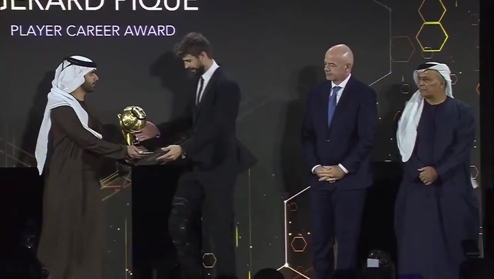 Gerard Piqué, premio a su trayectoria en los Globe Soccer Awards Gerard Piqué, premio a su trayectoria en los Globe Soccer Awards